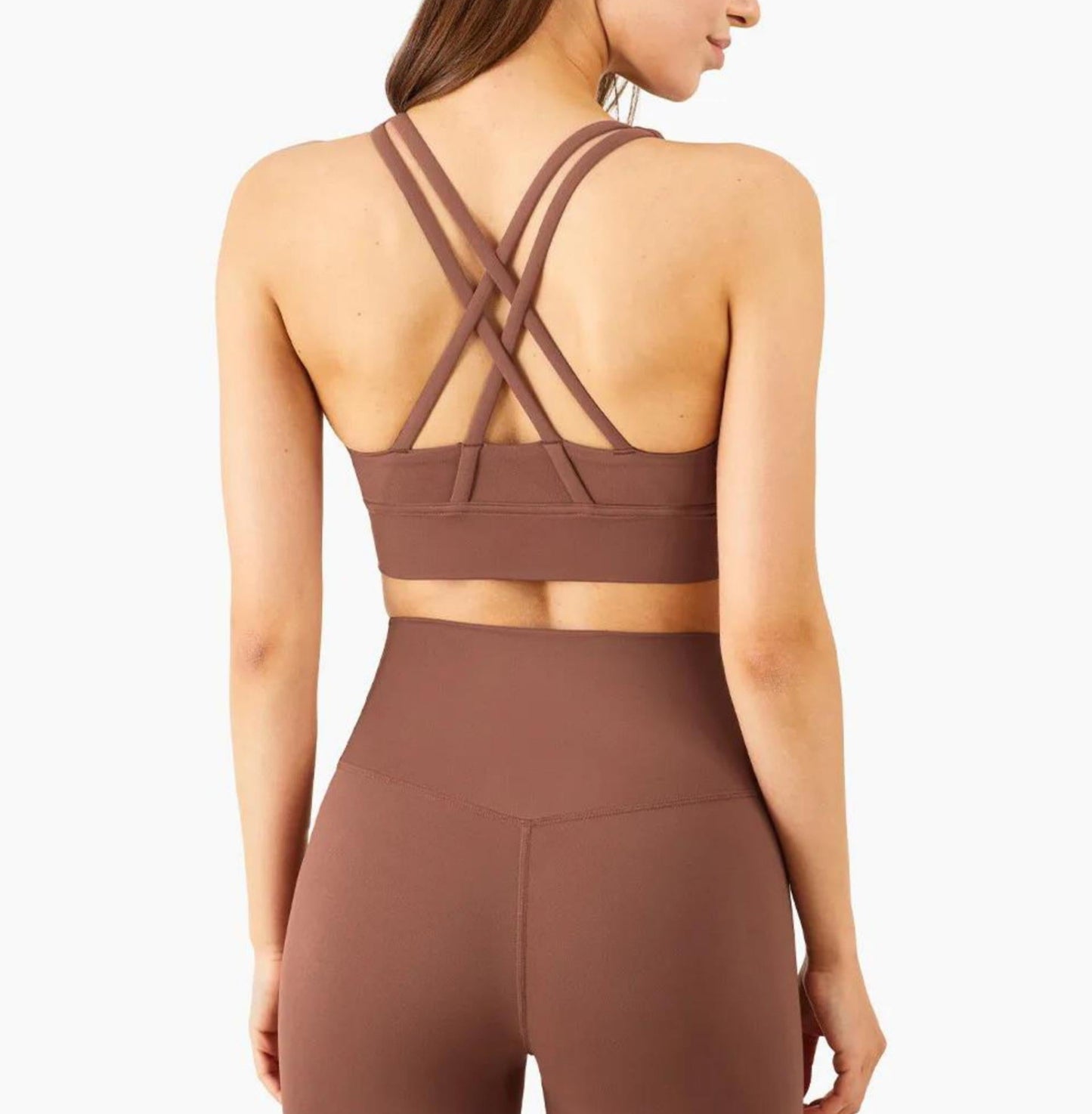 Cross Back Padded Gym Bra